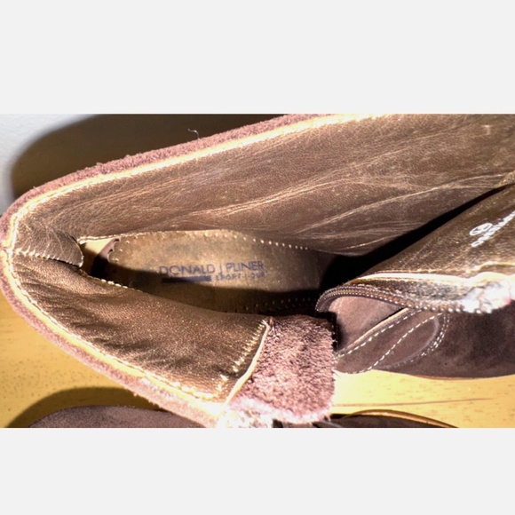 Donald J Pliner Sport-I-Que Brown Chocolate Suede Ankle Boots Size 8 - Picture 7 of 7